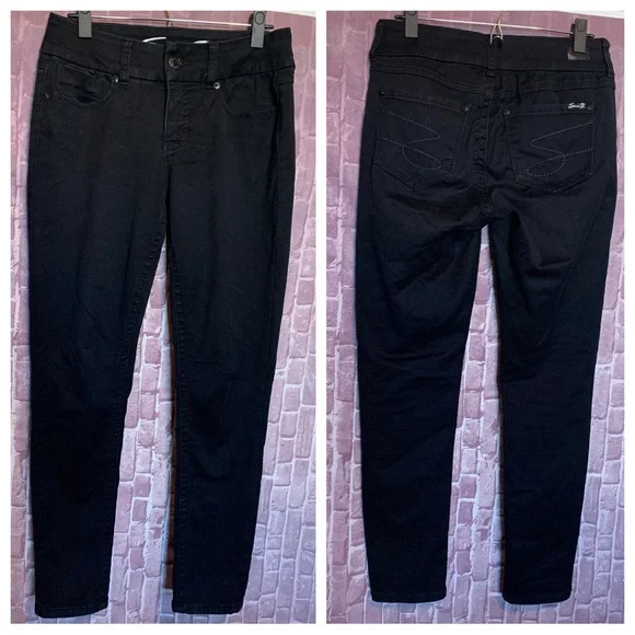 “Tummyless” Skinny Jeans in “Fawn Black” - Picture 2 of 9